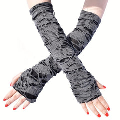 Vintage Gothic Fingerless Gloves Halloween Hip Hop