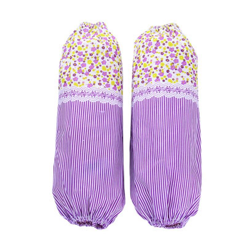 Flowers Pattern Arm Sleeves Antifouling Lace Sleeves Work Oversleeve