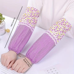 Flowers Pattern Arm Sleeves Antifouling Lace Sleeves Work Oversleeve