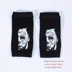Funny Face Y2K Fingerless Gloves for Women