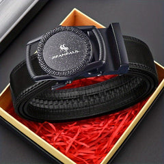 Men's PU Leather Buckle Belt for Outdoor Party Travel