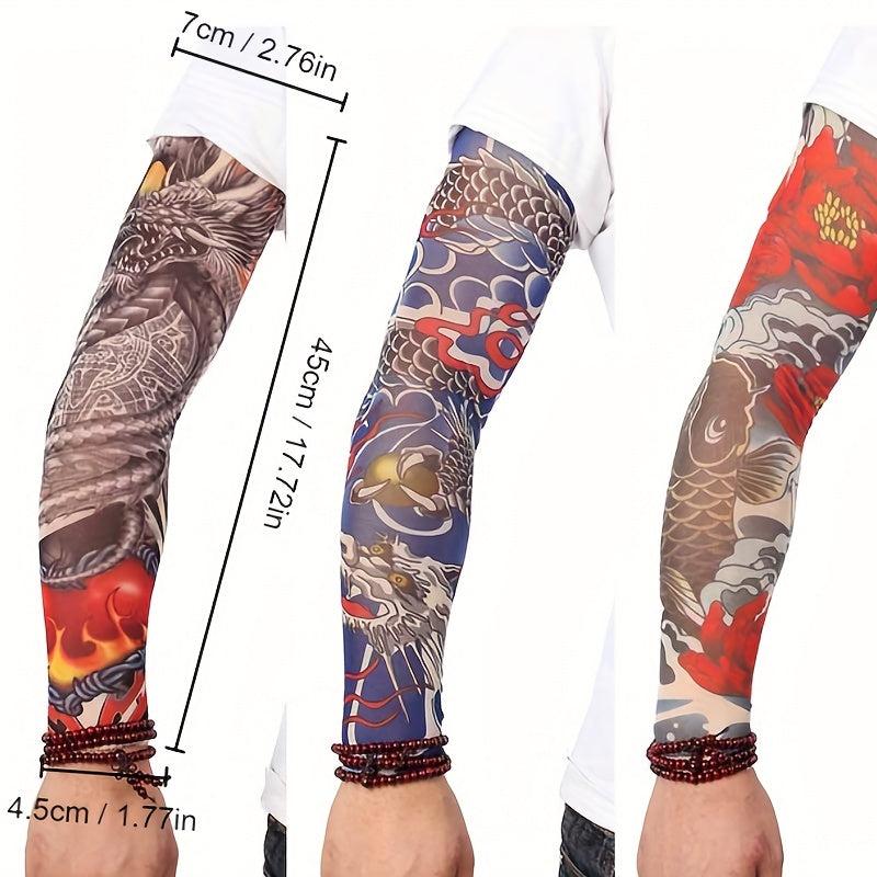 Temporary Tattoo Sleeve Long Elastic Breathable Sleeve Unisex Summer