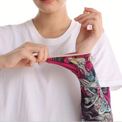 Temporary Tattoo Sleeve Long Elastic Breathable Sleeve Unisex Summer