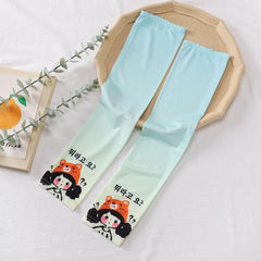 Cartoon Girl Print Ice Sleeves UV Protection Long Sleeves