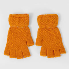 Women's Winter Knitted Wool Split Finger Touch Screen Gloves