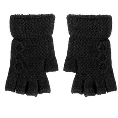 Women's Winter Knitted Wool Split Finger Touch Screen Gloves