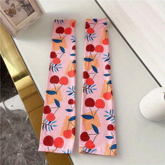 Cartoon Print Ice Sleeve Women's Sunscreen UV Protection Arm Gloves