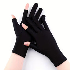 Sunproof Gloves Two-finger Short Gloves for Women