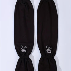 Rabbit Embroidery Gloves Cartoon Bunny Sunscreen Ice Gloves Women Sports