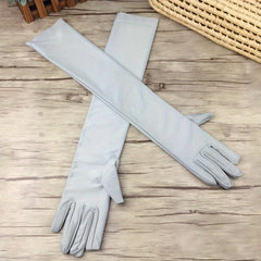 Summer Long Gloves Full Finger Ice Arm Guard Bride Wedding Gloves