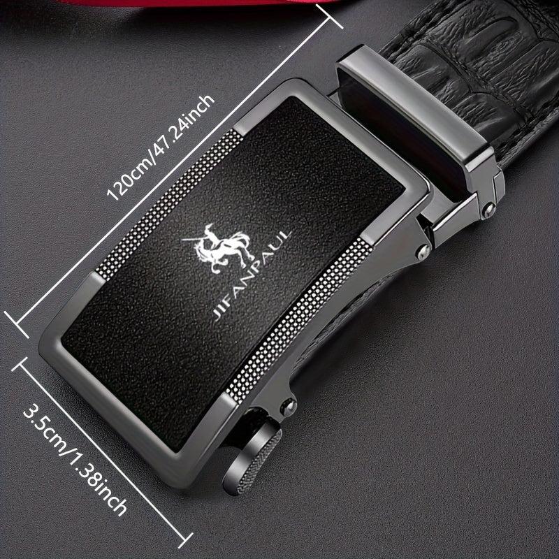 Men's Automatic Buckle Business Belt for Holiday Birthday