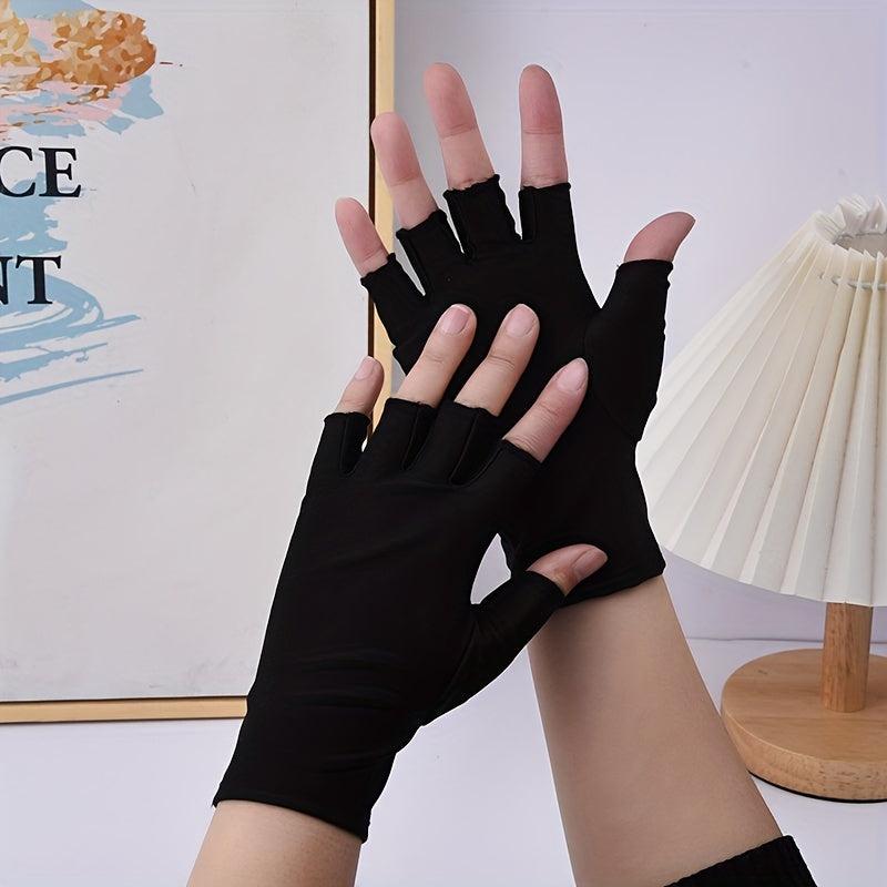 Fingerless Gloves Women Men Touch Screen Cycling Driving Sports Gloves