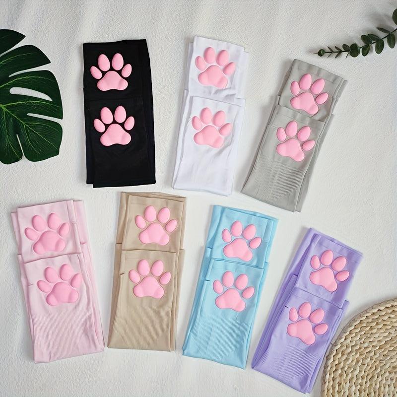 Viscose Cat Paw Sleeves Sunproof Slipproof Gloves