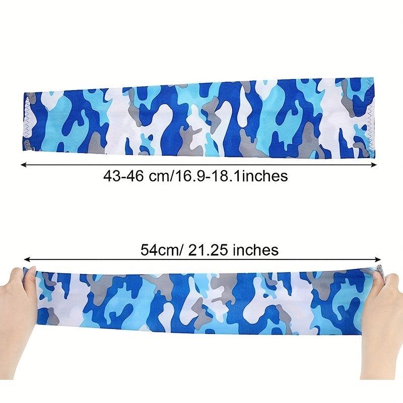 Camouflage Sunproof Ice Sleeves Outdoor Driving UV Protection Sports Gloves