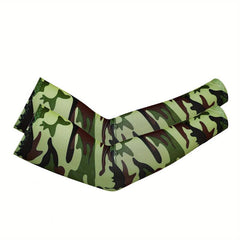 Camouflage Sunproof Ice Sleeves Outdoor Driving UV Protection Sports Gloves