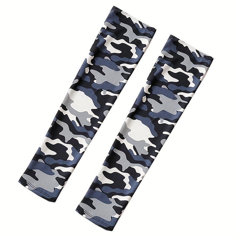 Camouflage Sunproof Ice Sleeves Outdoor Driving UV Protection Sports Gloves