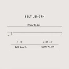 Geometric Figure Auto Buckle Men's Leather Belt