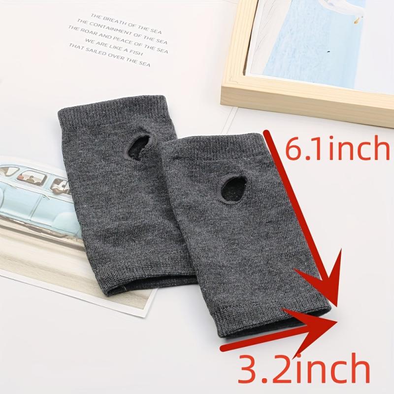 Short Elastic Gloves Unisex Knitted Half Finger Gloves Thin Breathable