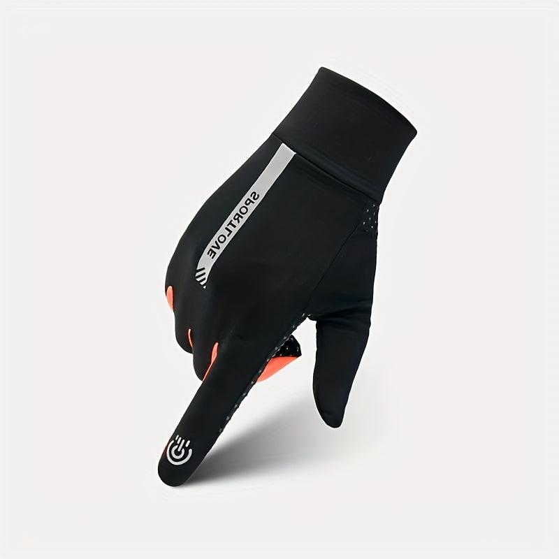 Unisex Ice Silk Gloves Quick drying Breathable Non slip Short Gloves