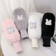 Winter Rabbit Print Long Sleeves Arm Warmer for Women Girls