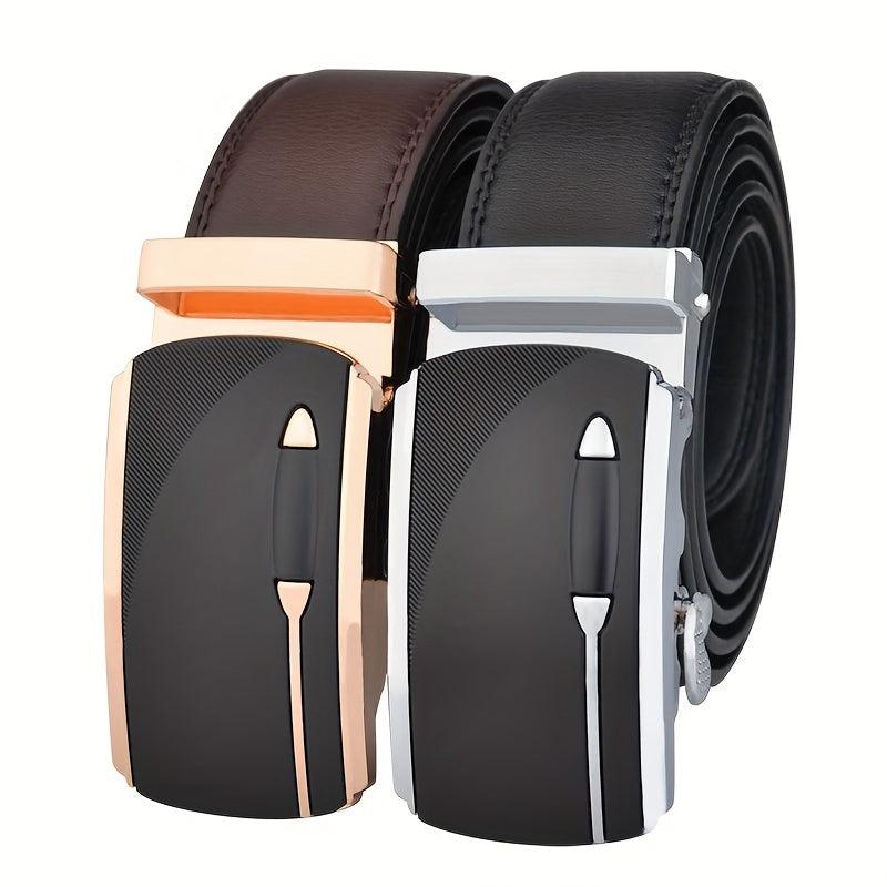 Men's Automatic Buckle Leather Belt High Belts For Men
