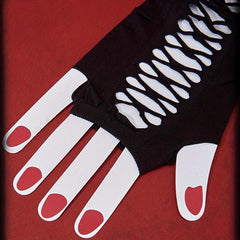 Long Arm Inelastic Sunscreen Fingerless Gloves for Women