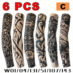 Sunproof Tattoo Arm Sleeves UV Protection For Summer