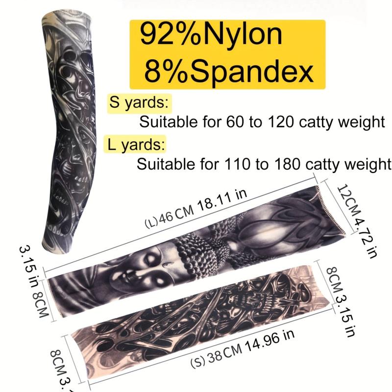 Sunproof Tattoo Arm Sleeves UV Protection For Summer