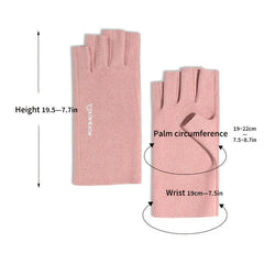 Winter Gloves Fingerless Fleece Lengthened Velvet Windproof Warm Gloves
