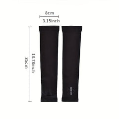 2 Pairs Sunscreen Ice Sleeves UV Protection Gloves for Women & Men