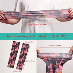Tie Dye Ice Sleeves Elastic UV Protection Gloves