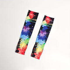 Tie Dye Ice Sleeves Elastic UV Protection Gloves
