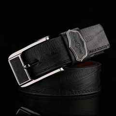 Men's PU Leather Buckle Belt for Party Holiday Business