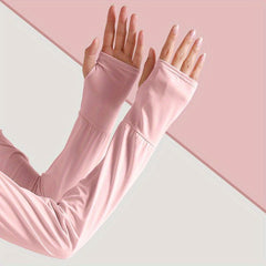 1pair Ice Sleeves UV Protection Gloves For Women Men Outdoor