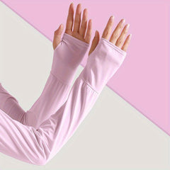 1pair Ice Sleeves UV Protection Gloves For Women Men Outdoor