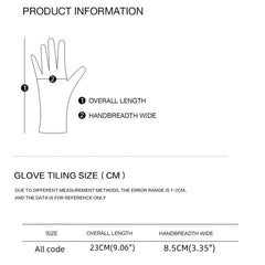 Women Winter Thin Gloves Grommet Biker Touchscreen Gloves