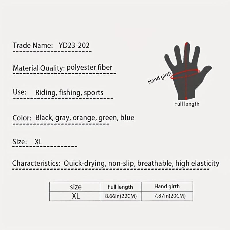 Full Finger Quick Dry Touch Screen Gloves for Sports