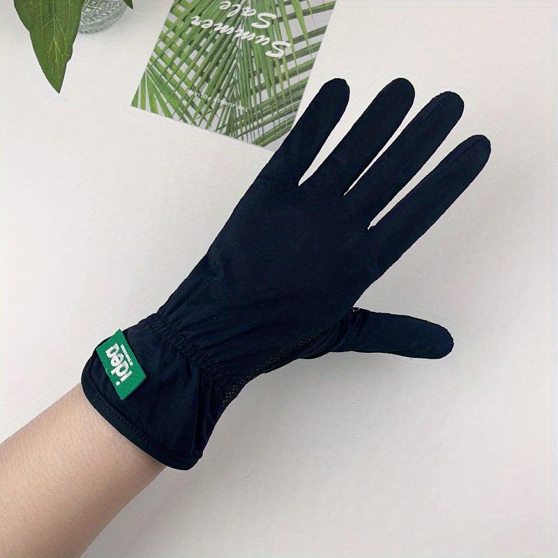 Breathable Cycling Driving Gloves - UV Protection Slipproof Short Summer Gloves