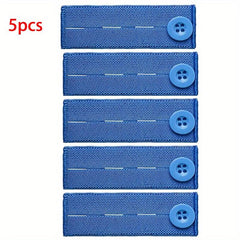 5pcs Elastic Waist Extender Button Adjustable Waistband Expanders