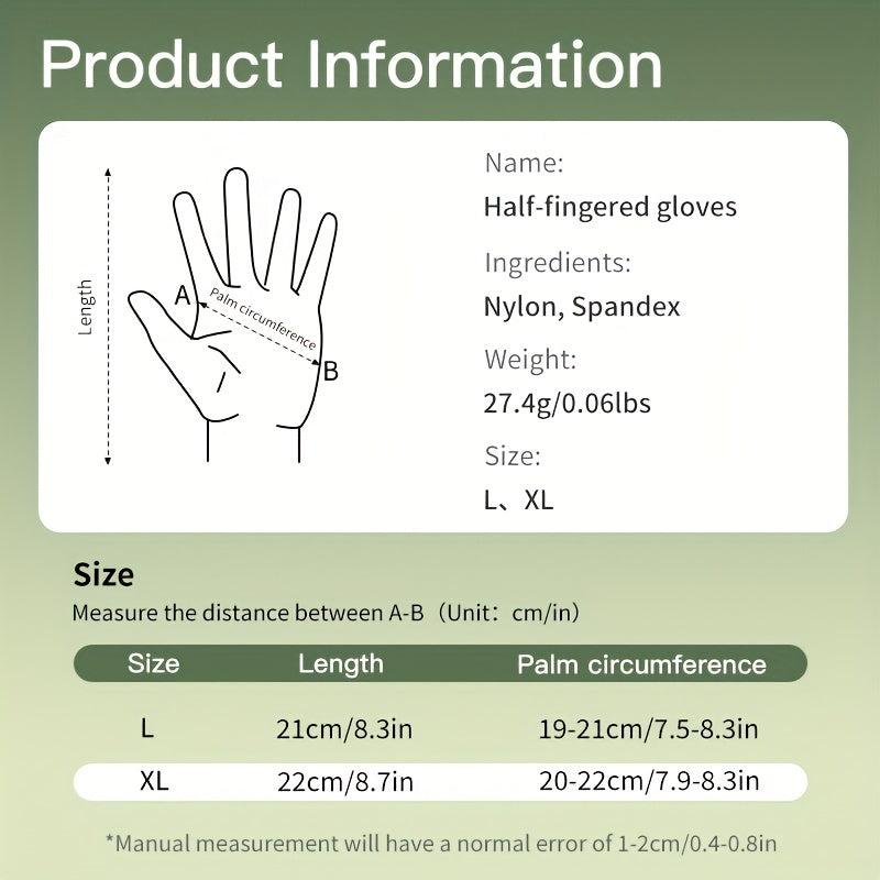 Camouflage Fishing Sunscreen Gloves Breathable Slipproof Half Finger