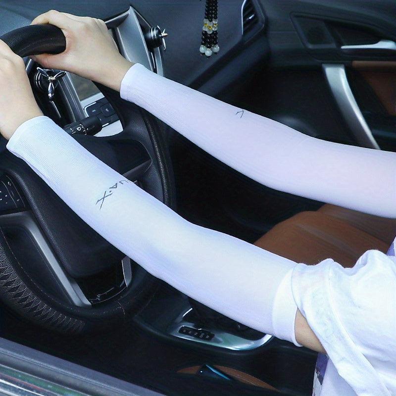 Ice Silk Gloves Sunproof Sleeves Unisex Sports Running Cycling