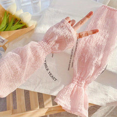 Breathable Fingerless Gloves UV Protection Sleeves For Women