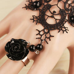Vintage Lace Fingerless Glove for Baroque Bridal Wedding Dress