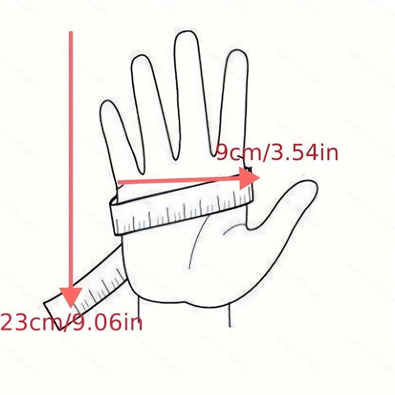 Thickened Velvet Windproof Warm Mittens for Cycling Skiing