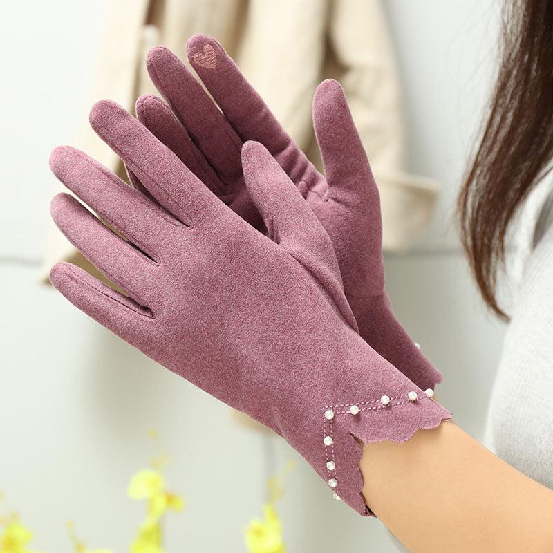 Women's Thermal Gloves - Thin, Cold & Windproof Winter Gloves