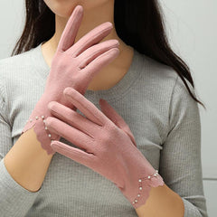 Women's Thermal Gloves - Thin, Cold & Windproof Winter Gloves