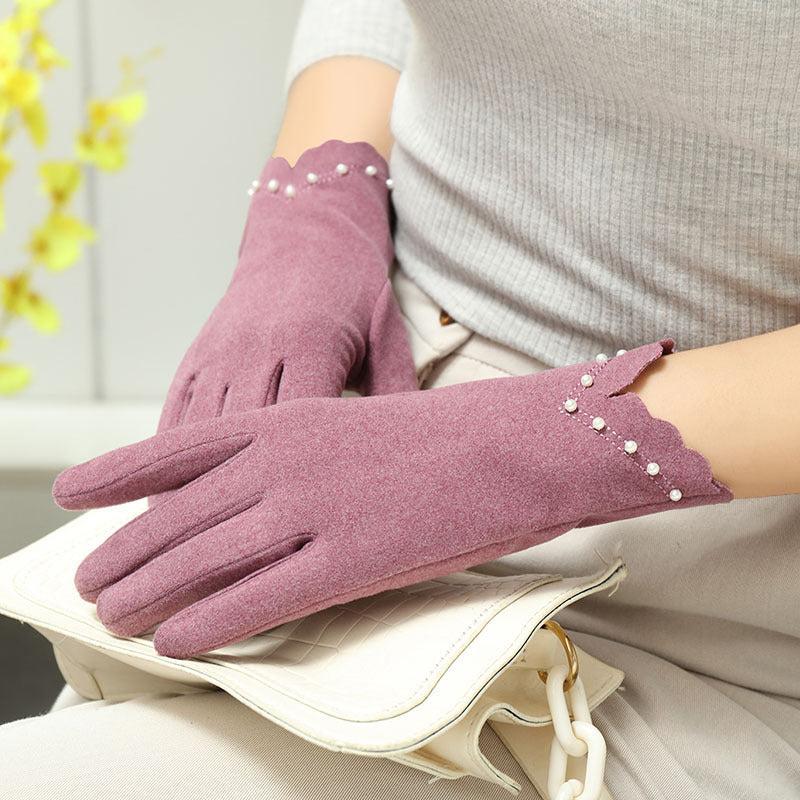 Women's Thermal Gloves - Thin, Cold & Windproof Winter Gloves