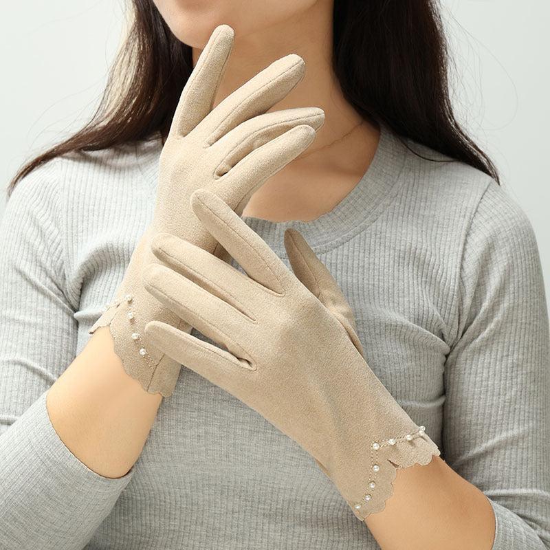 Women's Thermal Gloves - Thin, Cold & Windproof Winter Gloves