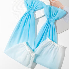 Candy Long Gloves Ruffles Outdoor Sunscreen Sleeves