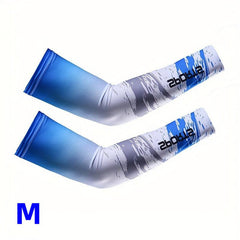 Unisex Tie Dye Print Sunproof Ice Sleeves UV Protection Sports Elastic Sleeves